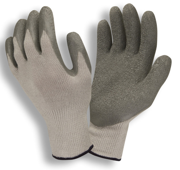 3897S COR-GRIP III   10-GAUGE  GRAY POLY/COTTON SHELL  GRAY LATEX PALM COATING Cordova Safety Products