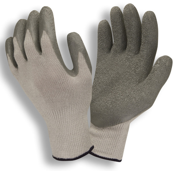 3897L COR-GRIP III   10-GAUGE  GRAY POLY/COTTON SHELL  GRAY LATEX PALM COATING Cordova Safety Products