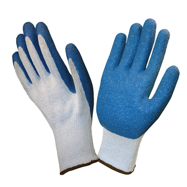 3898S COR-GRIP III   10-GAUGE  GRAY POLY/COTTON SHELL  BLUE LATEX PALM COATING Cordova Safety Products