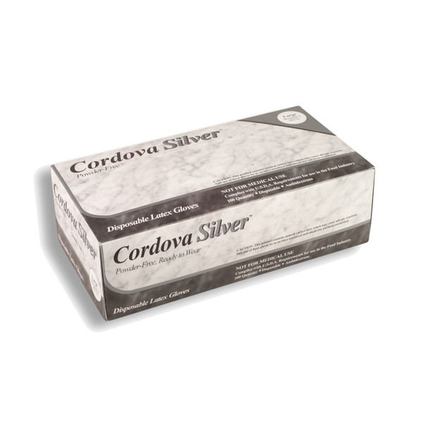 4015XS CORDOVA SILVER  LATEX  INDUSTRIAL GRADE  POWDER FREE  TEXTURED Cordova Safety Products