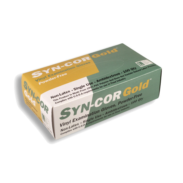 4060M SYN-COR GOLD  VINYL  EXAM GRADE  POWDER FREE Cordova Safety Products