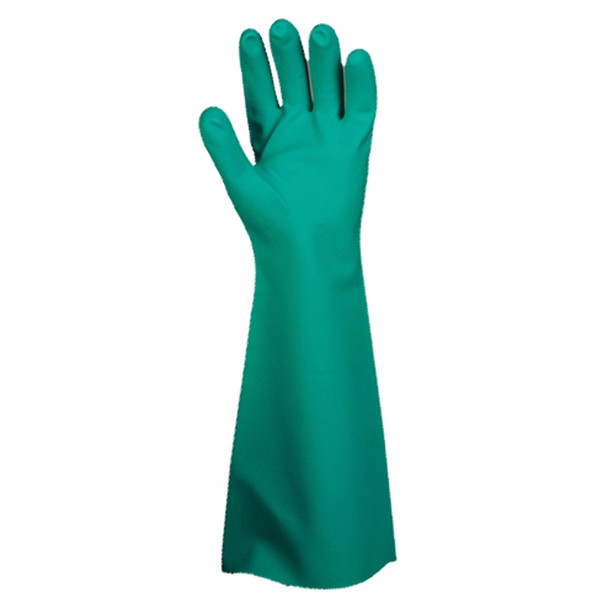4522XL PREMIUM GREEN NITRILE  UNLINED  22-MIL  PEBBLE GRIP  18-INCH Cordova Safety Products