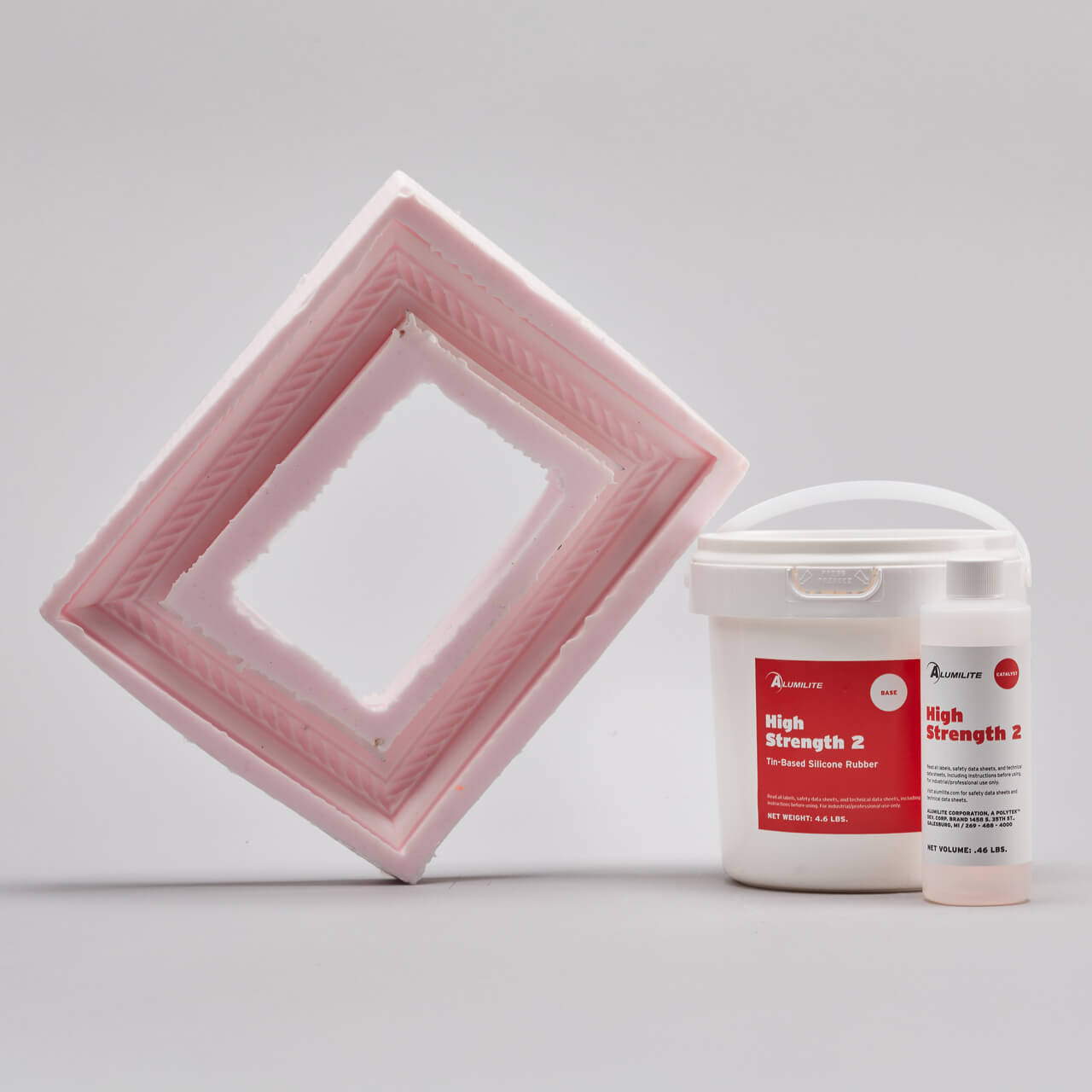 Alumilite High Strength 3 Liquid Mold Making Rubber 1lb - Pink