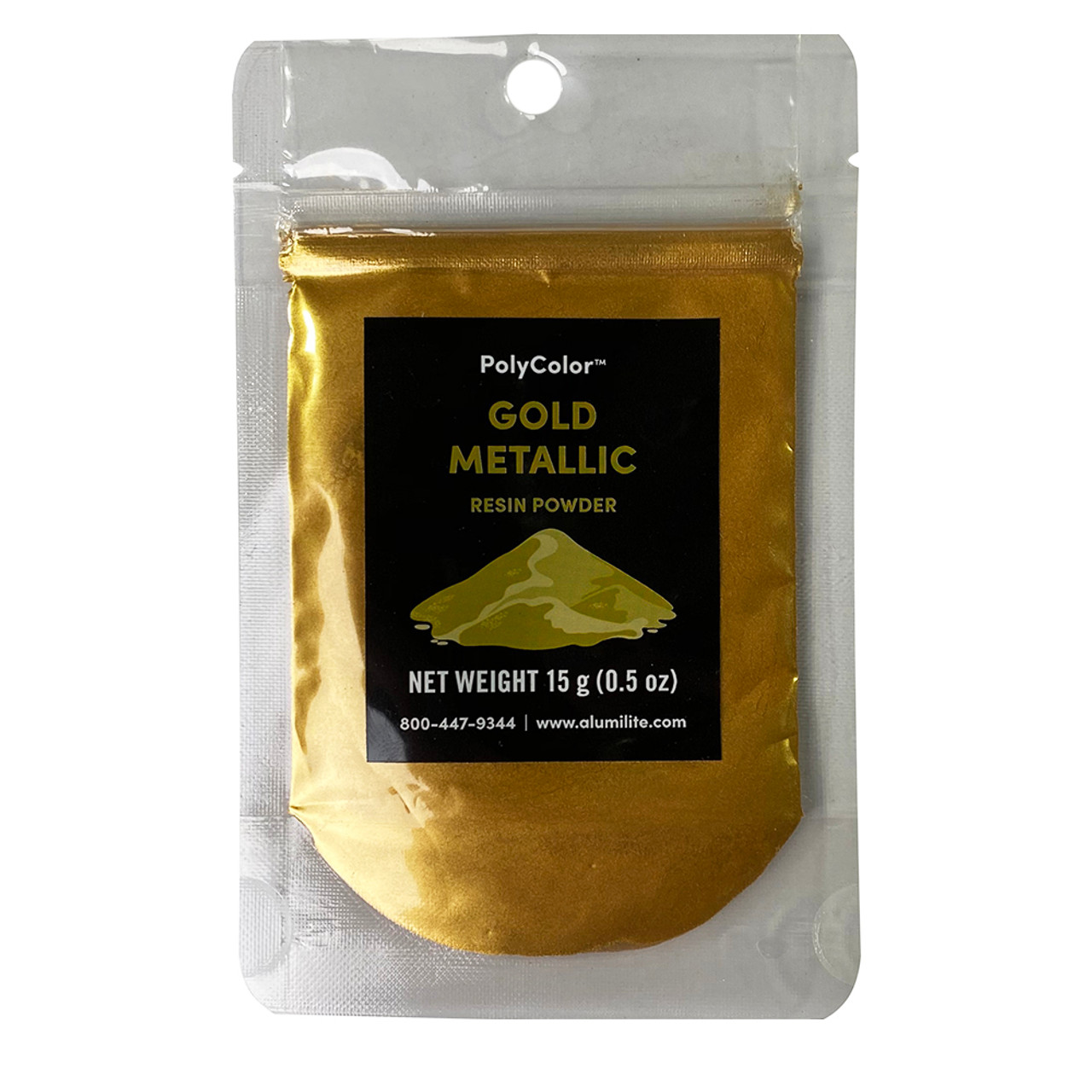 Alumilite Alumidust/ Polycolor Resin Powder 15 Gram Gold Metallic Dust