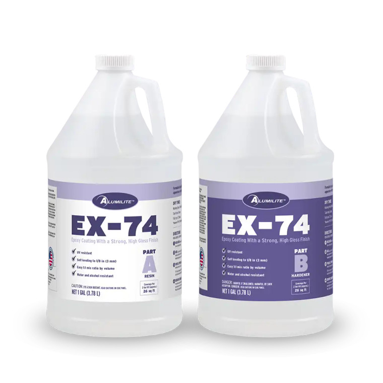 EX-74 Epoxy coating with a strong high gloss