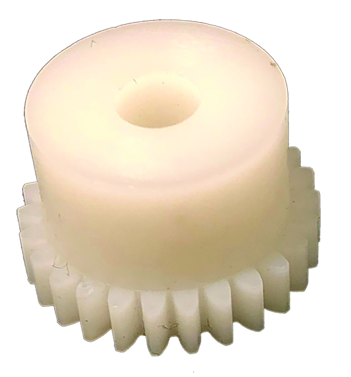 white plastic spur