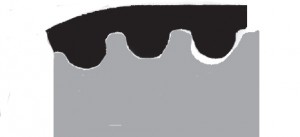 curvilinear tooth profile htd timing pulley tooth profile