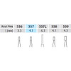 Dental Bur - Xcut Fissure 557 - 19mm FG (standard length) - 5 pack