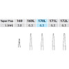 Dental Bur - Taper Fissure 170L - 19mm FG (standard length) - 5 pack