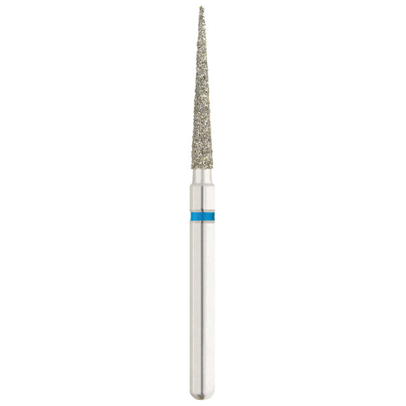 Dental Bur - Diamond Conical Pointed 859 - Med Grit - 19mm FG (standard length) - 5 pack