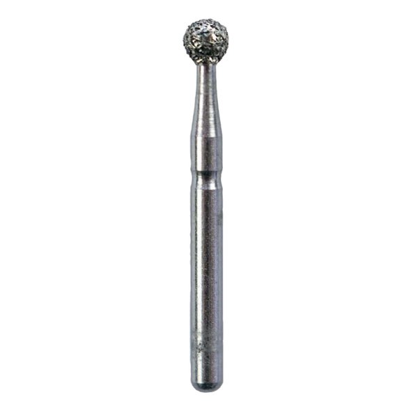 Dental Bur - Diamond Round 6 - Med Grit - 19mm FG (standard length) - 5 pack