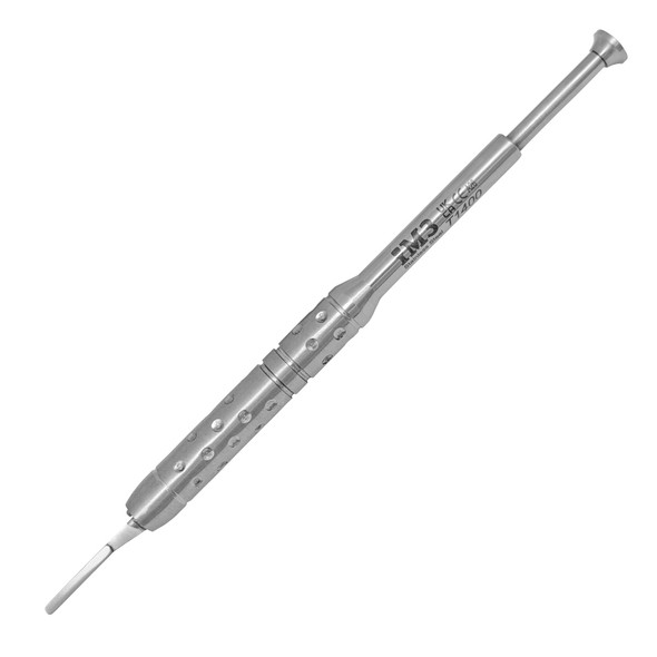Scalpel blade holder with blade ejector