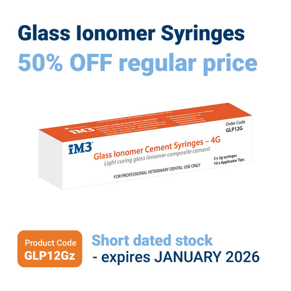iM3 Glass Ionomer Syringes - Short dated