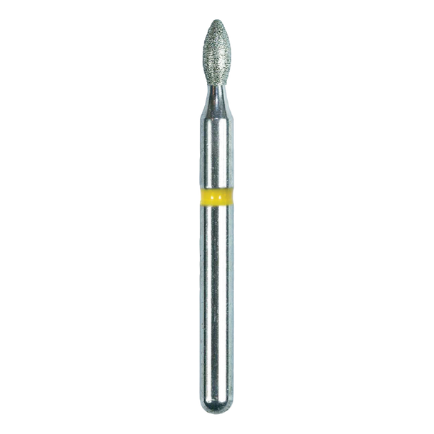 Dental Bur - Diamond Football 368 - Extra Fine Grit - 19mm FG (standard length) - 5 pack