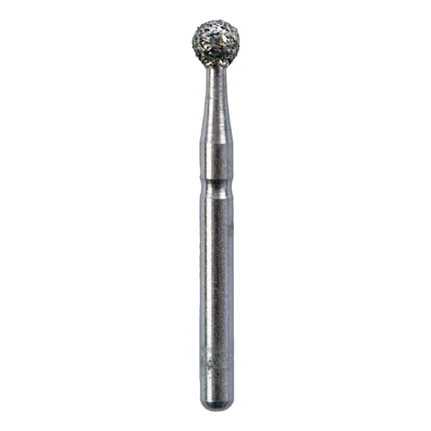 Dental Bur - Diamond Round 6 - Med Grit - 19mm FG (standard length) - 5 pack