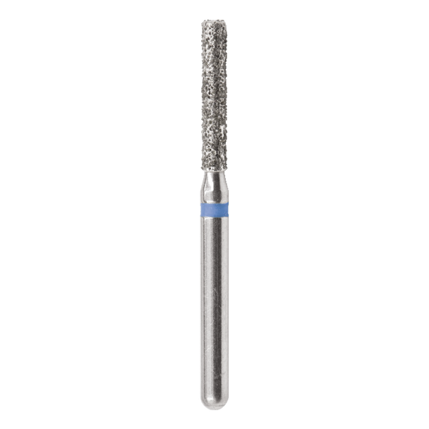 Diamond Bur - Flat End Cylinder 014 Med Grit FG Standard Length - 5 pack
