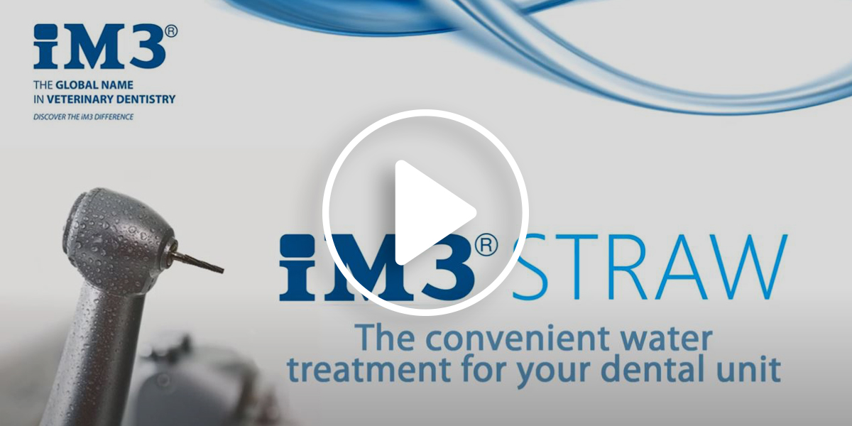 A video on convenient water treatment for your dental unit using  iM3 Straw
