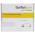 StarTech.com Mini PCI Express Gigabit Ethernet Network Adapter NIC Card - Mini PCI Express - Realtek RTL8111E - 1 Port(s) - 1 x Network (RJ-45) - Twisted Pair - Low-profile - 10/100/1000Base-T - Plug-in Card