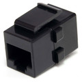 StarTech.com Cat 6 RJ45 Keystone Jack Network Coupler - F/F - 1 x RJ-45 Network Female - 1 x RJ-45 Network Female - Black - 1 Each