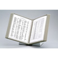 DURABLE Desk Reference System with Display Sleeves - Desktop - 10 Panels - Support Letter Media - Antimicrobial - Gray - 1 Each