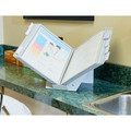 DURABLE Desk Reference System with Display Sleeves - Desktop - 10 Panels - Support Letter Media - Antimicrobial - Gray - 1 Each