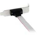 StarTech.com 1 Port 16in DB9 Serial Port Bracket to 10 Pin Header - Low Profile - 1.33 ft Data Transfer Cable for Motherboard - First End: 1 x 9-pin DB-9 Serial - Male - Second End: 1 x 10-pin IDC - Female - Gray - 1 Each