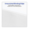Blank Tab Legal Exhibit Index Divider Set, 25-tab, Letter, White, Set Of 25