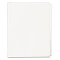 Blank Tab Legal Exhibit Index Divider Set, 25-tab, Letter, White, Set Of 25