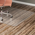 Lorell Nonstudded Chairmat - Tile Floor, Vinyl Floor, Hardwood Floor - 60" Length x 46" Width x 0.060" Thickness - Rectangular - Vinyl - Clear - 1 Each