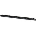 StarTech.com 24 Port 0.5U Cat5e Patch Panel - RJ45 Ethernet Rackmount Cat 5e 110 Patch Panel - 24 x RJ-45 - 24 Port(s) - 24 x RJ-45 - 24 x RJ-11 - 0.5U High - Black - Rack-mountable