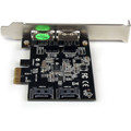 StarTech.com PCIe SATA Controller - Serial ATA/600 - PCI Express x1 - Plug-in Card - 4 Total SATA Port(s) - 2 SATA Port(s) Internal - 2 SATA Port(s) External - PC