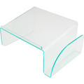 Lorell Phone Stand - 5.50" Height x 11" Width x 10" Depth - Acrylic - Clear, Green