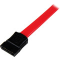StarTech.com 18in SATA to Left Side Angle SATA Serial ATA Cable - 1.50 ft SATA Data Transfer Cable for Storage Drive, Hard Drive - First End: 1 x 7-pin SATA 3.0 - Female - Second End: 1 x 7-pin SATA 3.0 - Female - Red - 1 Each