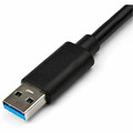 StarTech.com USB 3.0 to Gigabit Ethernet Adapter NIC w/ USB Port - Black - USB - 1 Port(s) - 1 x Network (RJ-45) - Twisted Pair - 10/100/1000Base-T - Desktop