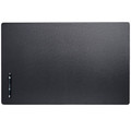 Dacasso Leatherette Desk Mat - Rectangular - 30" Width x 19" Depth - Felt Backing - Leatherette - Black