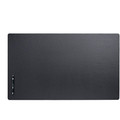 Dacasso Leatherette Desk Mat - Rectangular - 34" Width x 20" Depth - Felt Backing - Leatherette - Black