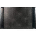 Dacasso Bonded Leather Desk Pad - Rectangular - 30" Width x 18" Depth - Felt Backing - Bonded Leather - Black