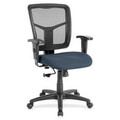 Lorell Ergomesh Managerial Mesh Mid-back Chair - Shire Chesapeake Seat Color - Fabric Seat Material - Black Back Color - Black Frame Color - 5-star Base - 1 Each