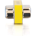 C2G DB-9 Mini Gender Changer - 1 x 9-pin DB-9 Serial Female - 1 x 9-pin DB-9 Serial Female - Silver, Yellow - 1 Each