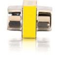 C2G DB-9 Mini Gender Changer - 1 x 9-pin DB-9 Serial Male - 1 x 9-pin DB-9 Serial Male - Silver, Yellow - 1 Each