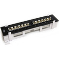 StarTech.com 1U 12 Port Wall Mount Cat5e 110 Patch Panel - 45 Degree - 12 x RJ-45 - 12 Port(s) - 12 x RJ-45 - 1U High - Wall Mountable