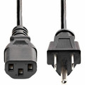 StarTech.com 6ft Computer Power Cord NEMA5-15P to C13 - For PC, Printer, Monitor, Scanner - 125 V AC / 10 A - Black - 6 ft Cord Length - NEMA 5-15P / IEC 60320 C13 - 1 Each