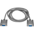 StarTech.com 6 ft Straight Through Serial Cable - DB9 F/F - 6 ft Serial Network Cable for Modem - First End: 1 x 9-pin DB-9 Serial - Female - Second End: 1 x 9-pin DB-9 Serial - Female - Gray - 1 Each