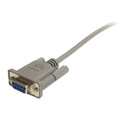 StarTech.com 25ft Cross Wired Serial Null Modem Cable - 25 ft Serial Data Transfer Cable for PC, Modem - First End: 1 x 9-pin DB-9 Serial - Female - Second End: 1 x 9-pin DB-9 Serial - Female - Shielding - Gray - 1 Each