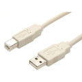 StarTech.com 3 ft Beige A to B USB 2.0 Cable - M/M - 3 ft USB/USB-B Data Transfer Cable for PC, Printer, Scanner, Hard Drive - First End: 1 x 4-pin USB 2.0 Type A - Male - Second End: 1 x 4-pin USB Type B - Male - 480 Mbit/s - Beige - 1 Each