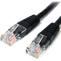 StarTech.com 6 ft Black Molded Cat5e UTP Patch Cable - 6 ft Category 5e Network Cable - First End: 1 x RJ-45 - Male - Second End: 1 x RJ-45 - Male - Patch Cable - Black - 1 Each