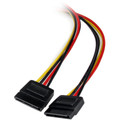 StarTech.com 12in LP4 to 2x SATA Power Y Cable Adapter - For Disk Drive - 1 ft Cord Length - LP4 / SATA - 1 Each