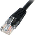 StarTech.com Cat. 5E UTP Patch Cable - 25 ft Category 5e Network Cable - First End: 1 x RJ-45 - Male - Second End: 1 x RJ-45 - Male - Patch Cable - Black - 1 Each
