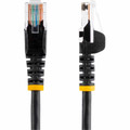 StarTech.com 50 ft Black Cat5e Snagless Patch Cable - 50 ft Category 5e Network Cable - First End: 1 x RJ-45 - Male - Second End: 1 x RJ-45 - Male - Patch Cable - Black - 1 Each