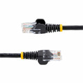 StarTech.com 50 ft Black Cat5e Snagless Patch Cable - 50 ft Category 5e Network Cable - First End: 1 x RJ-45 - Male - Second End: 1 x RJ-45 - Male - Patch Cable - Black - 1 Each